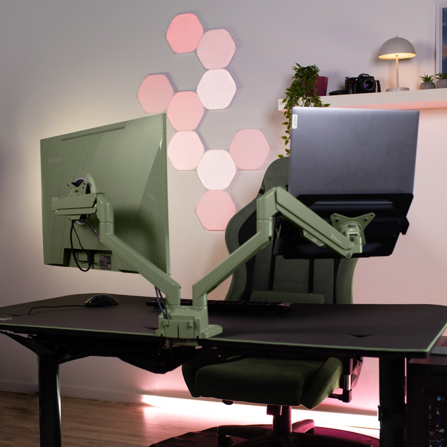 Alzare Neo Duo - Brazo para monitor con resorte de gas