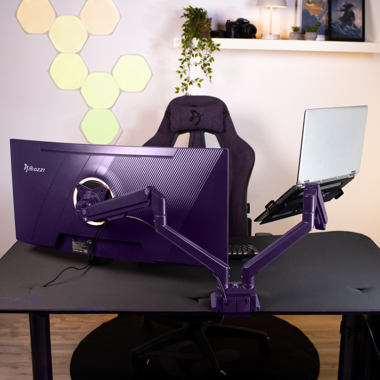 Alzare Neo Duo - Brazo para monitor con resorte de gas