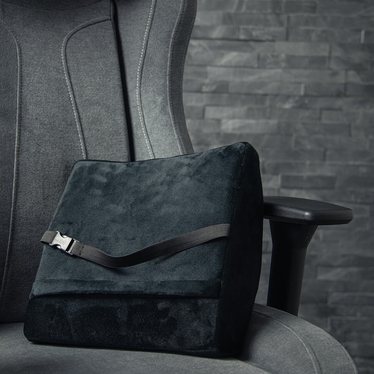 Cojín de soporte lumbar Velvet Black