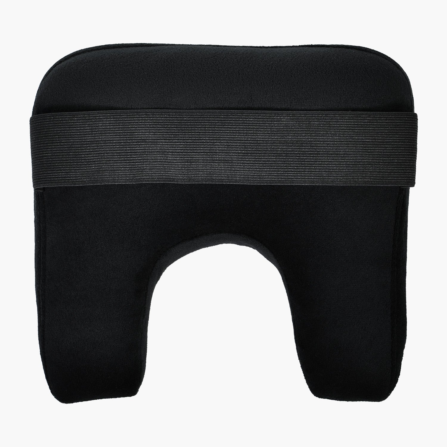 Almohada de soporte cervical de terciopelo negro